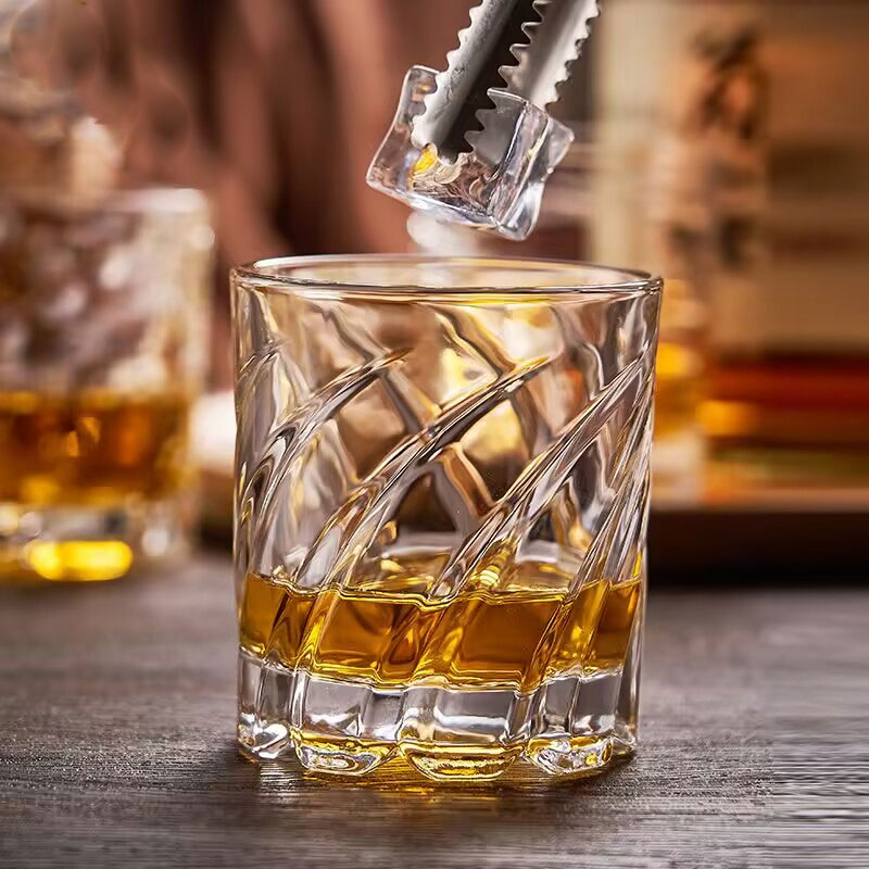 Wine To Beer To Liquor - Embossed Whiskey Glass High-Quality Home Use