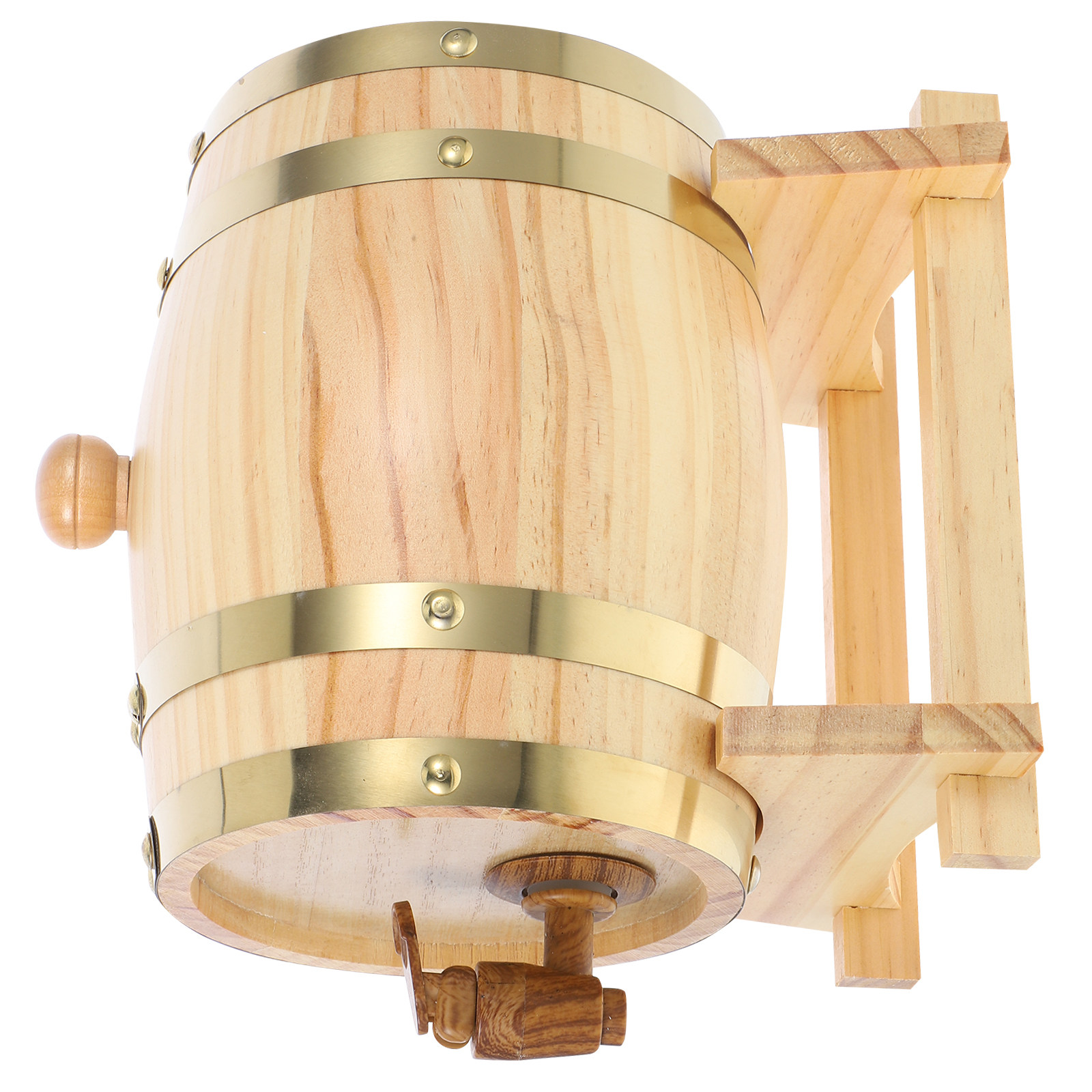 Wine In Beer Store - 1Set Solid Wood Wine Barrel for