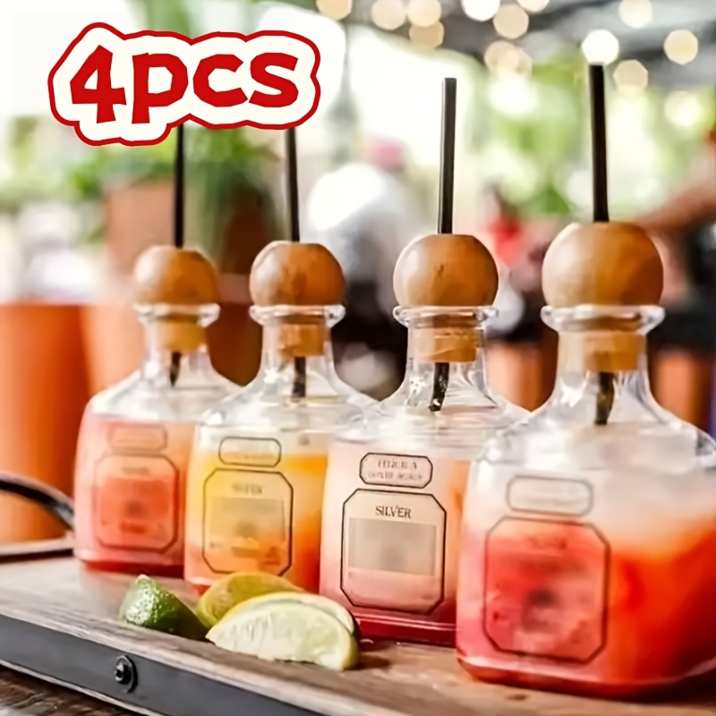 Wine & Beer Shop Photos - Reusable 12.68oz Clear Plastic Mini Bottles