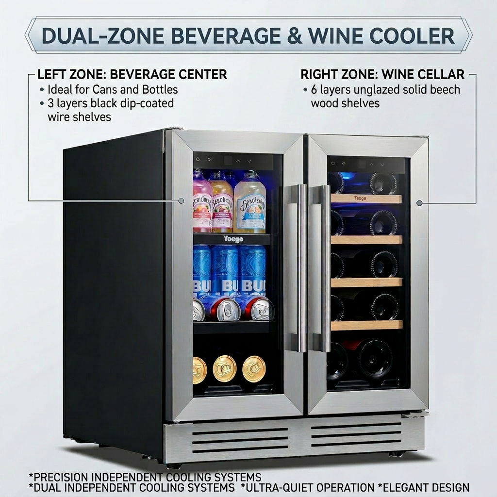 Dual zone refrigerator 4.1 Cu. - Wine In Beer Store incelemesi ve fiyatı