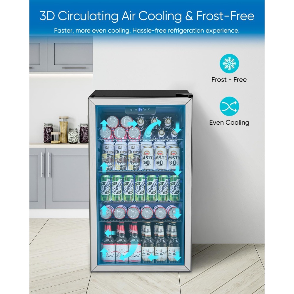 Beverage Refrigerator Cooler - - Wine Beer Fridge incelemesi ve fiyatı