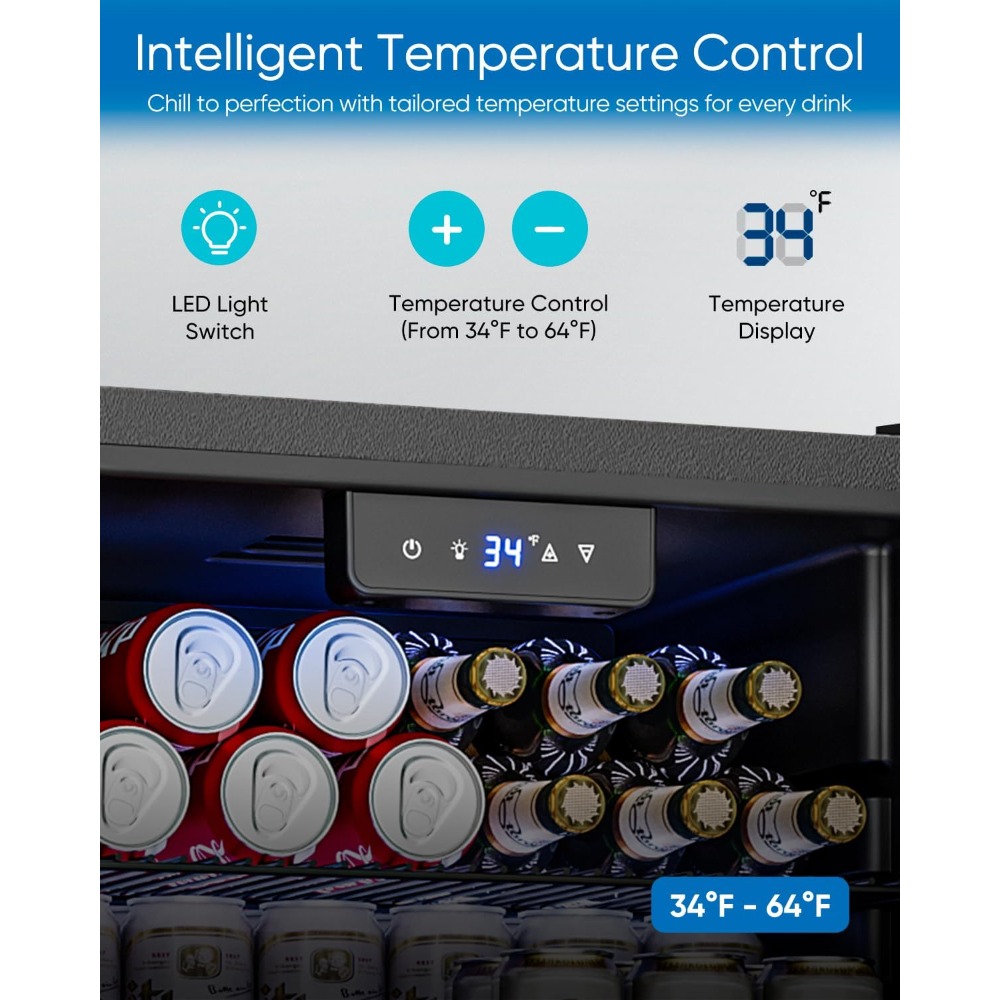 Beverage Refrigerator Cooler - - Wine Beer Fridge incelemesi ve fiyatı