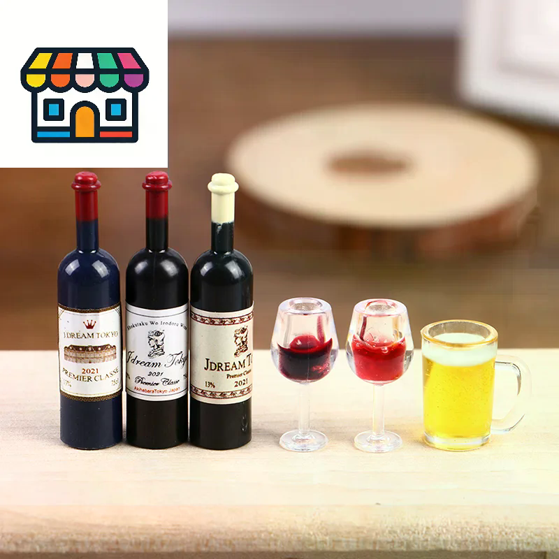 5Pcs 1:12 Dollhouse Miniature  - Wine Beer Europe incelemesi ve fiyatı