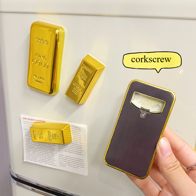 Gold Bar Refrigerator Magnet P - Wine Beer Fridge incelemesi ve fiyatı