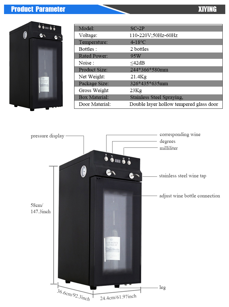 Luxury 2-Bottle Automatic Bar  - Wine & Beer Shop Photos incelemesi ve fiyatı