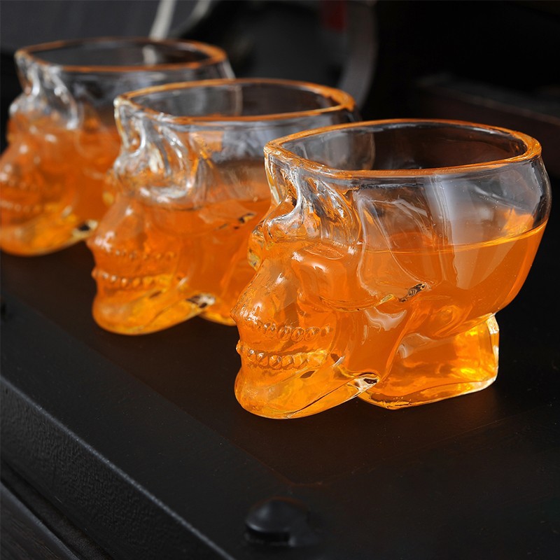 Creative Glass Skull Beer Mug  - Wine To Beer To Liquor incelemesi ve fiyatı