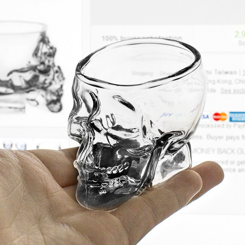 Creative Glass Skull Beer Mug  - Wine To Beer To Liquor incelemesi ve fiyatı