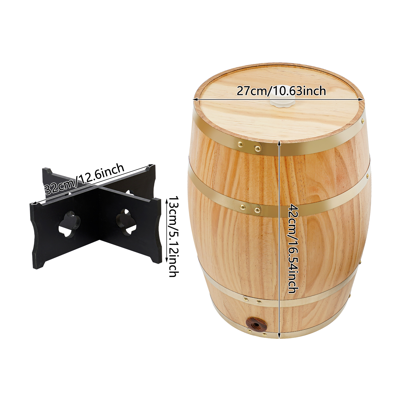 20L/5.28Gal Wood Color Wine Ba - Wine In Beer Store incelemesi ve fiyatı