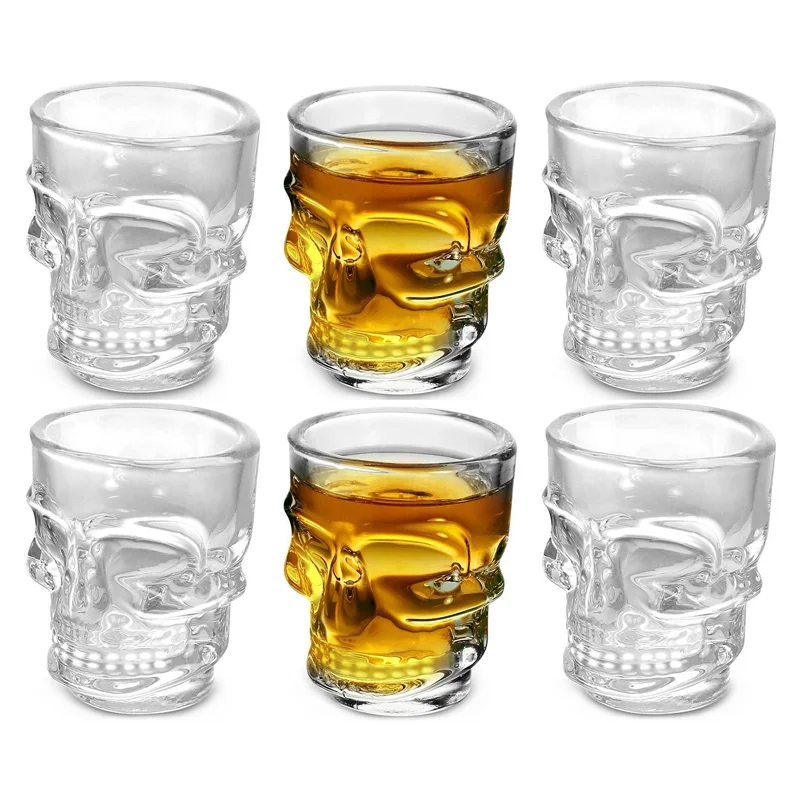 1/2Pcs Skull Head Shot Glass C - Wine To Beer To Liquor incelemesi ve fiyatı