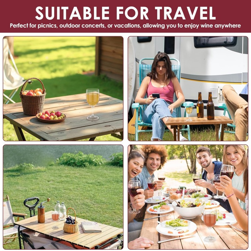 RV Portable Wine Glass Goblet  - Wine & Beer Shop Photos incelemesi ve fiyatı