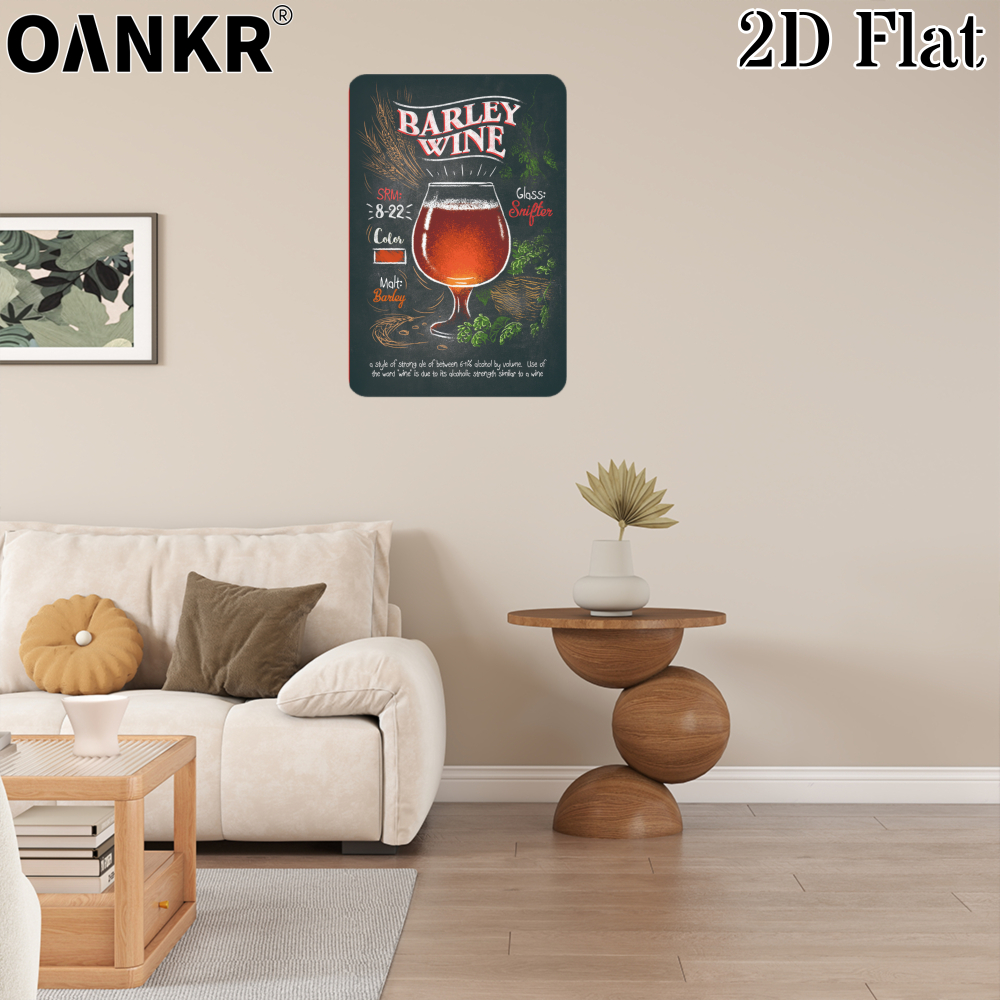 Retro Barley Wine Beer Poster  - Beer Barley Wine incelemesi ve fiyatı