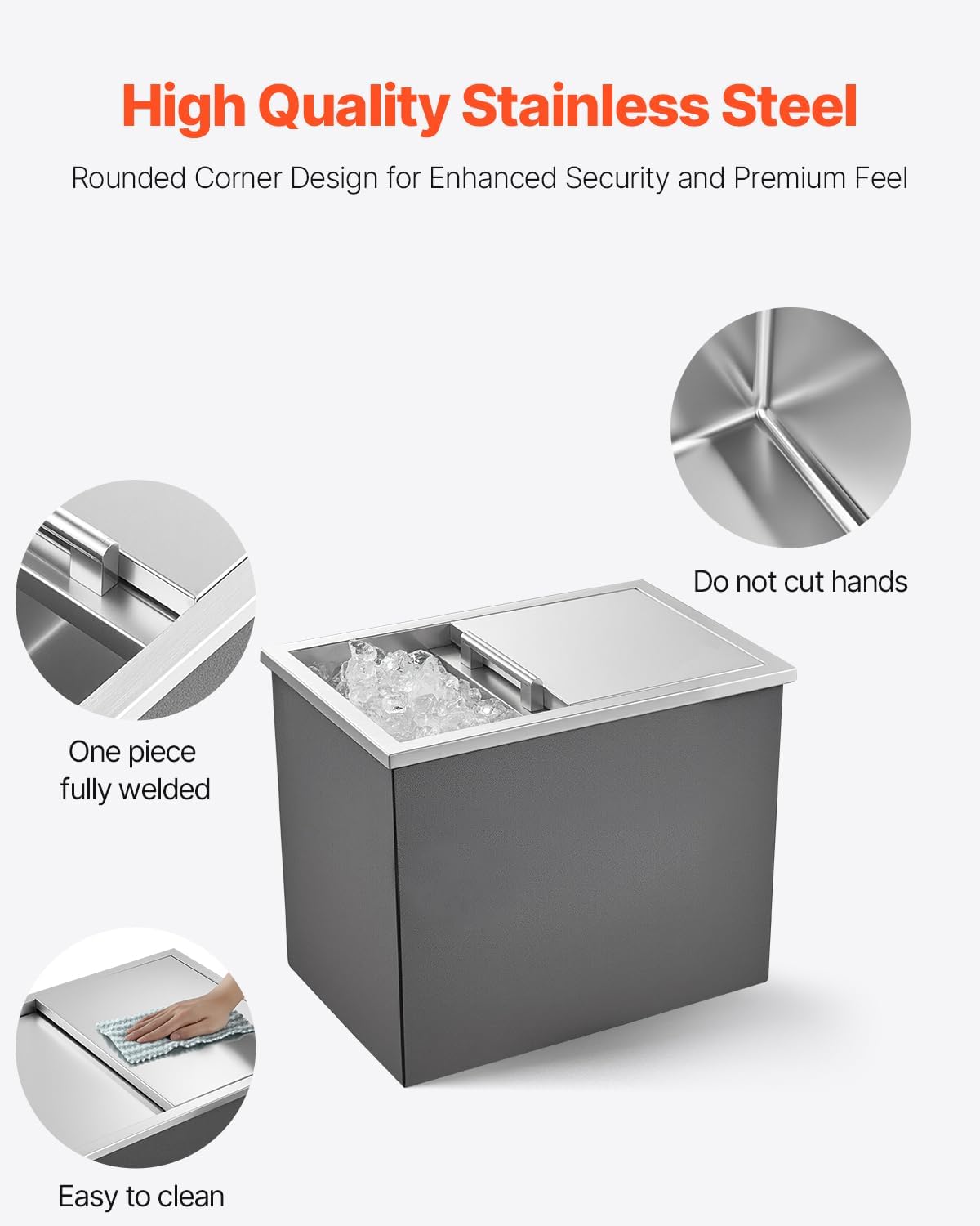 Stainless Steel Drop-In Ice Ch - Wine In Beer Store incelemesi ve fiyatı