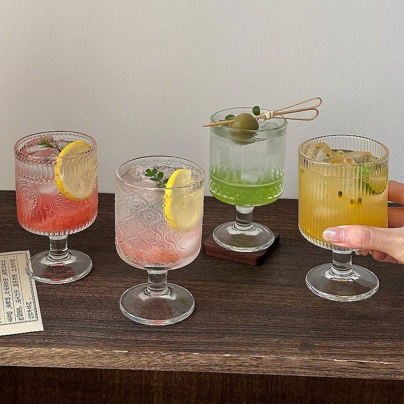 4pcs Set Vintage Embossed Mixe - Wine Beer Mixed Drinks incelemesi ve fiyatı