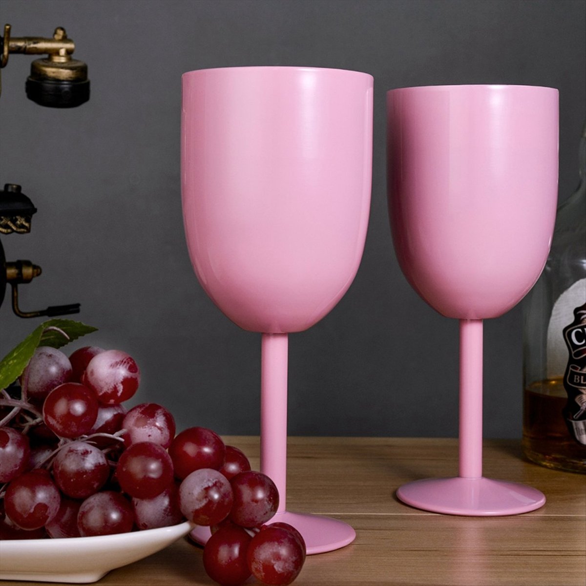 2PCS Insulated Pink Wine Glass - Wine & Beer Shop Photos incelemesi ve fiyatı