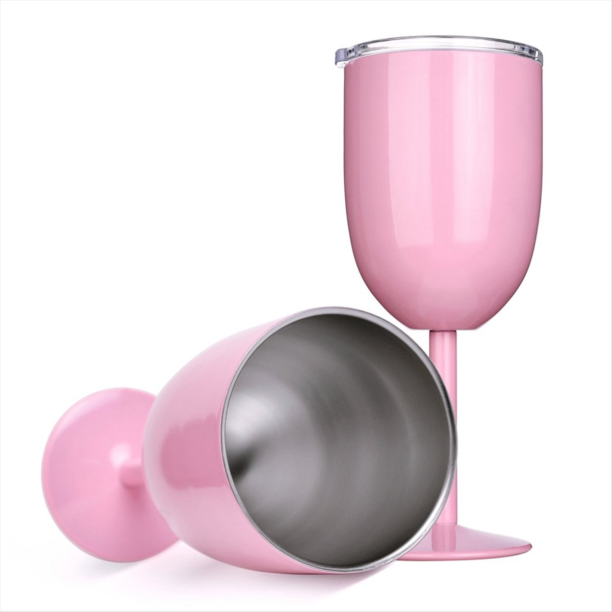 2PCS Insulated Pink Wine Glass - Wine & Beer Shop Photos incelemesi ve fiyatı