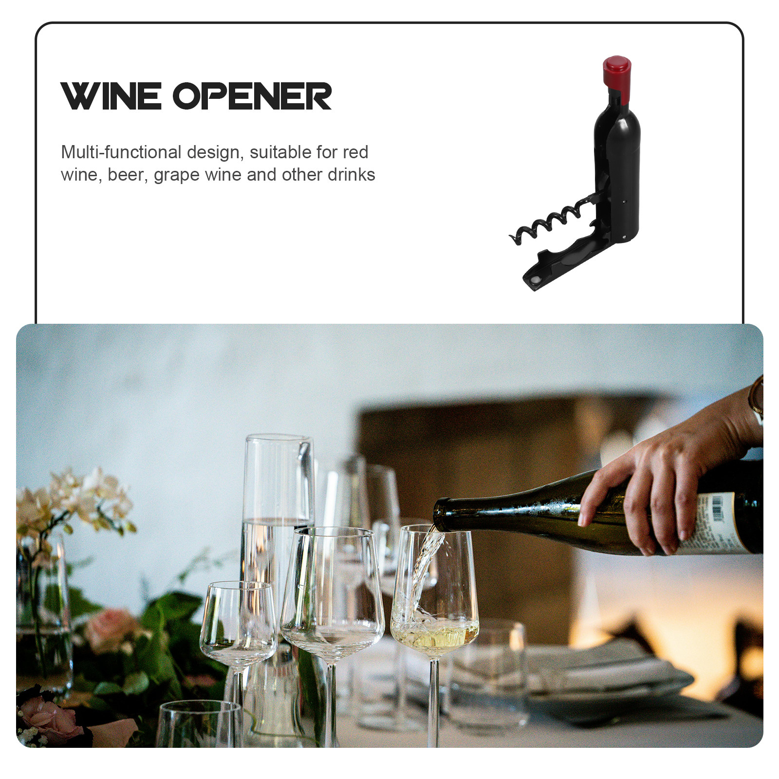 Cool Wine Opener Bottle with M - Wine Beer Fridge incelemesi ve fiyatı