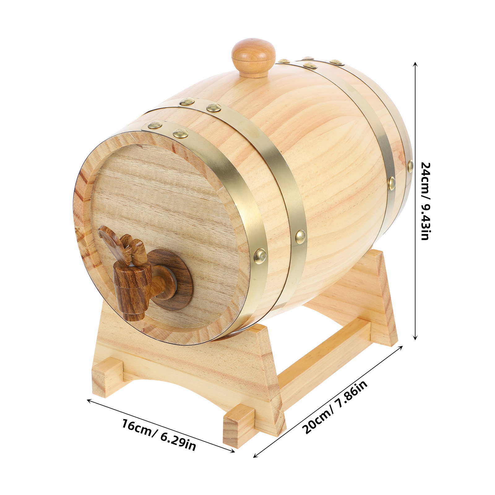 1Set Solid Wood Wine Barrel fo - Wine In Beer Store incelemesi ve fiyatı