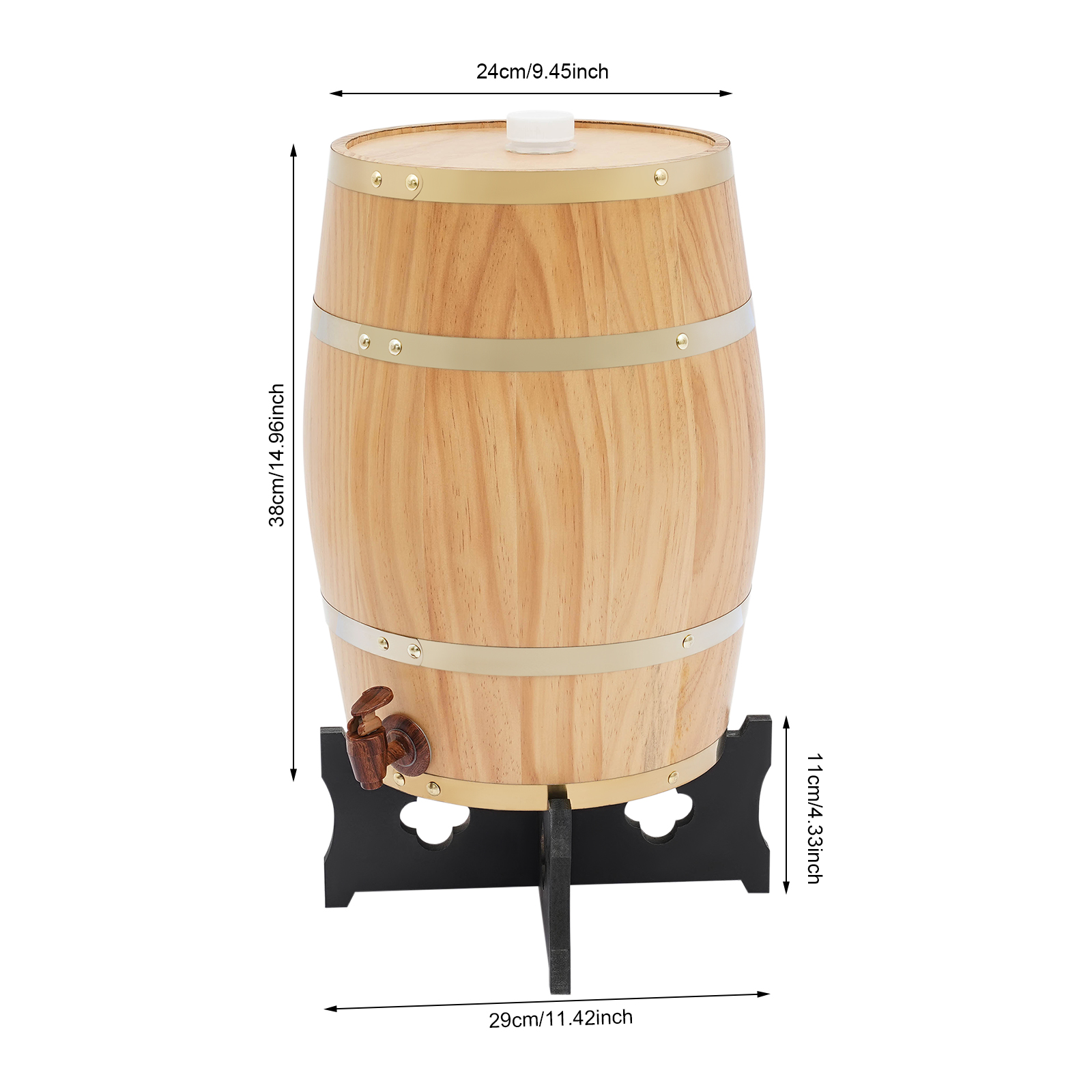 Wood Color Wine Barrel, 15L/3. - Wine In Beer Store incelemesi ve fiyatı