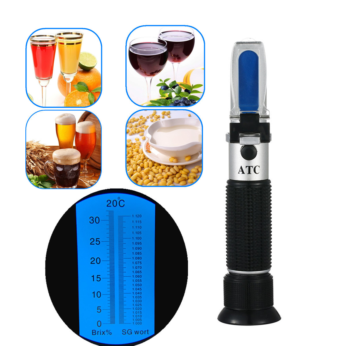 Refractometer 0-32% Brix Beer  - Wine To Beer To Liquor incelemesi ve fiyatı