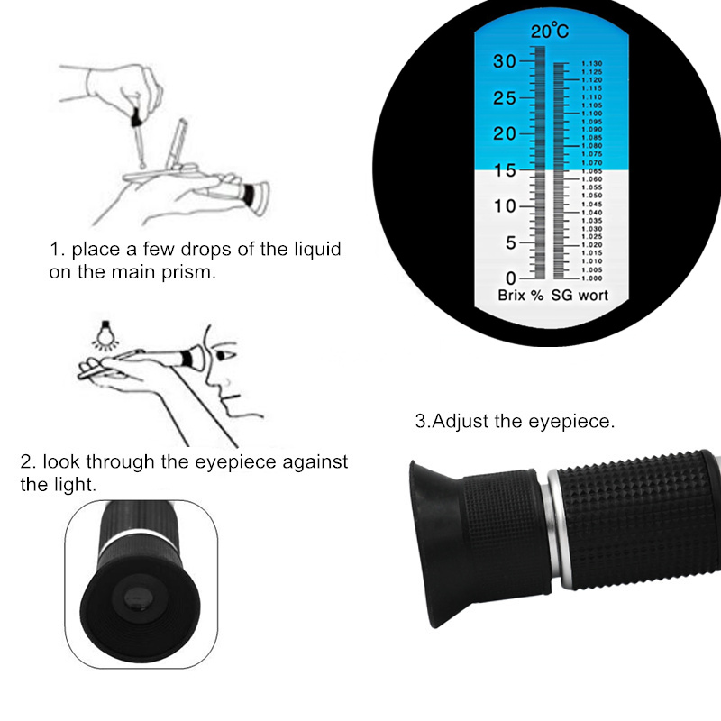 Refractometer 0-32% Brix Beer  - Wine To Beer To Liquor incelemesi ve fiyatı