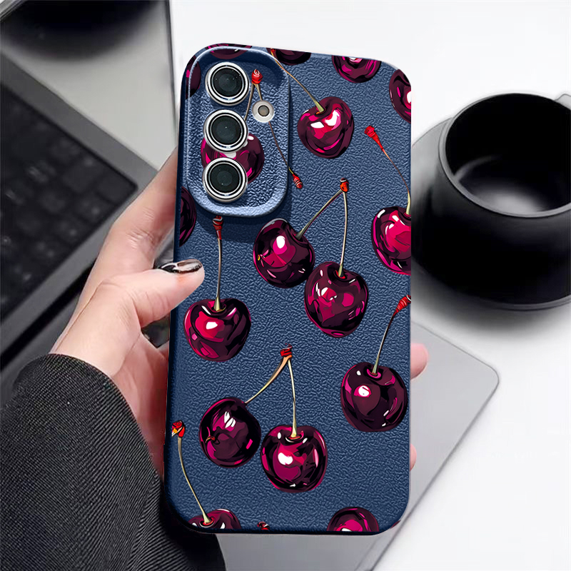 Wine Red Cherry Printed Phone  - Wine & Beer Shop Photos incelemesi ve fiyatı