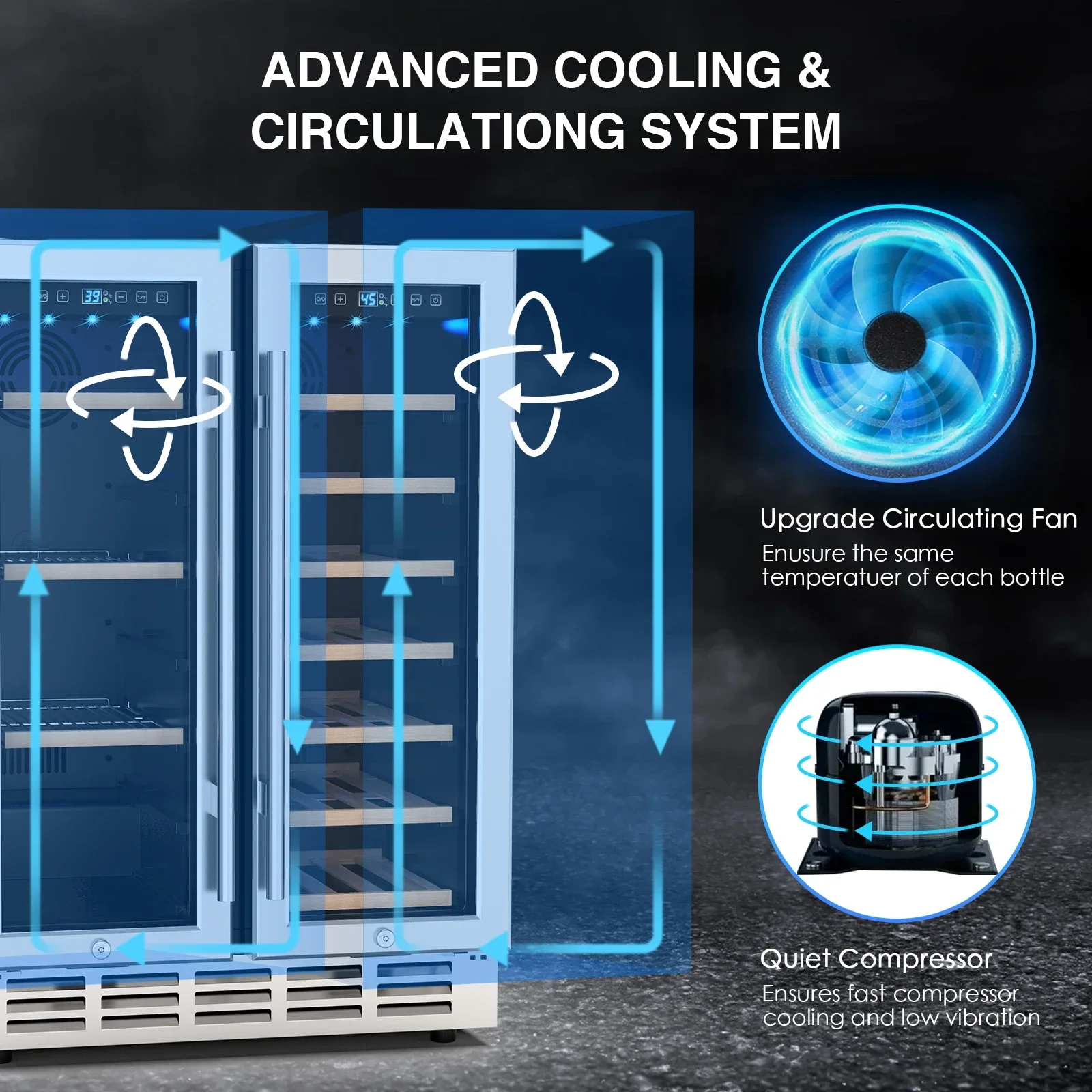 Wine and Beverage Refrigerator - Wine Beer Dual Zone incelemesi ve fiyatı