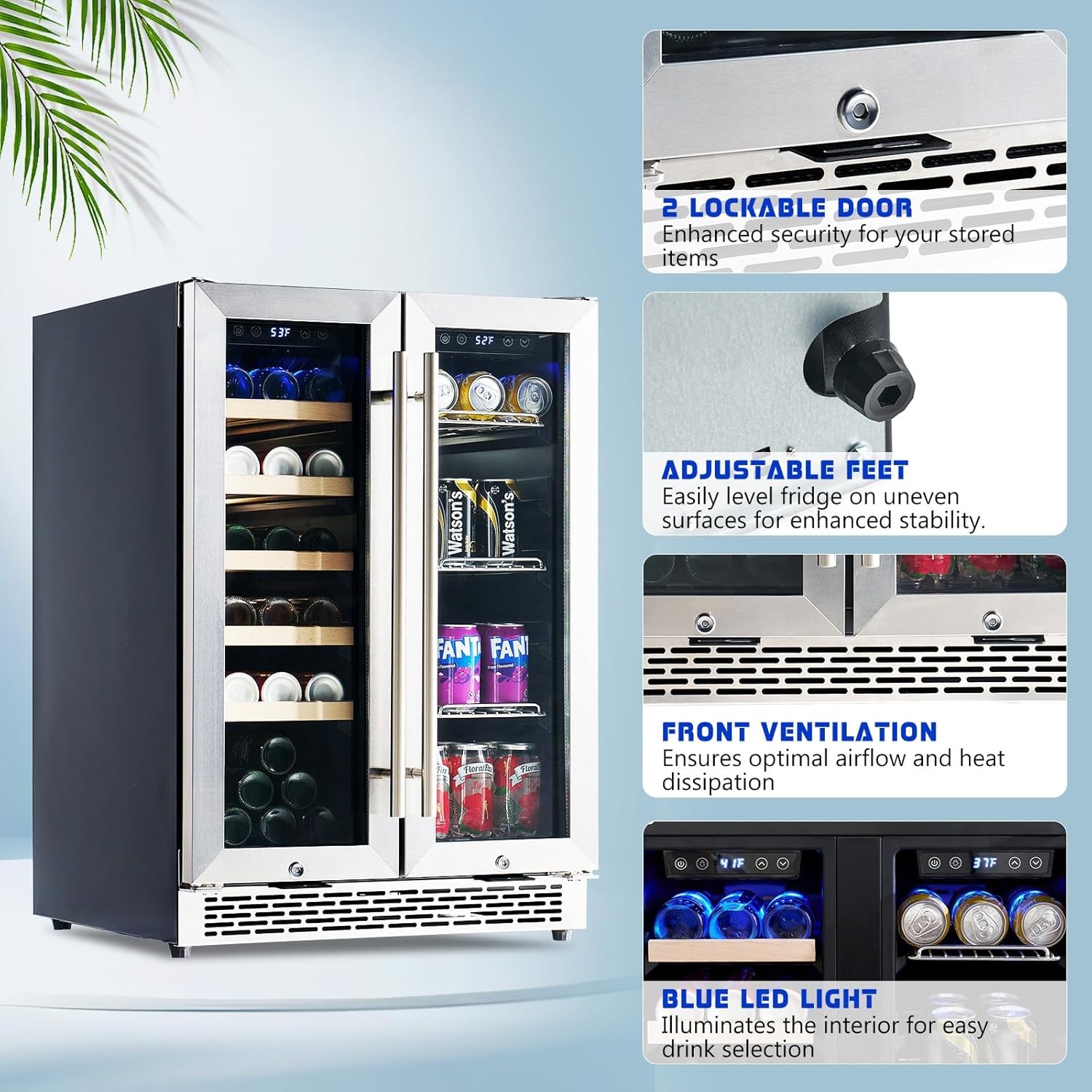 24-Inch Dual Zone Beverage Coo - Wine Beer Dual Zone incelemesi ve fiyatı