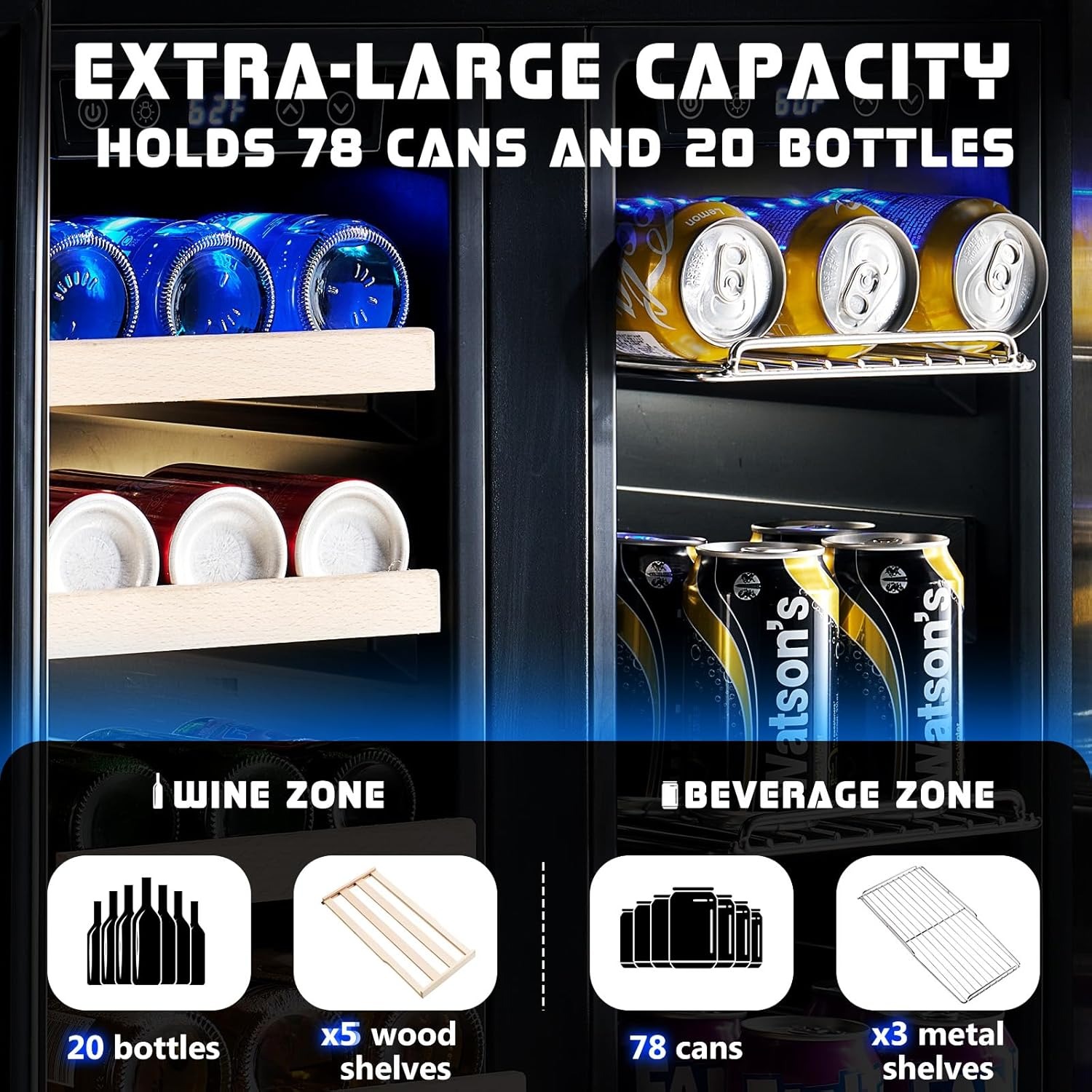 24-Inch Dual Zone Beverage Coo - Wine Beer Dual Zone incelemesi ve fiyatı
