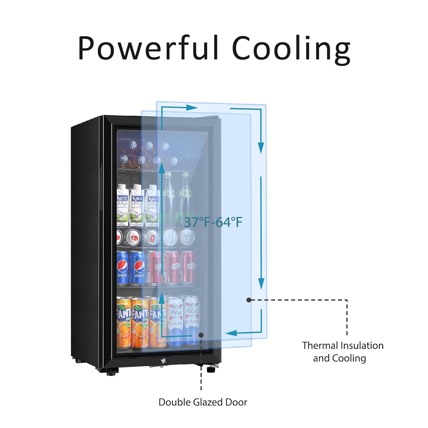 Beverage Refrigerator, 3.2 Cu. - Wine Beer Fridge incelemesi ve fiyatı