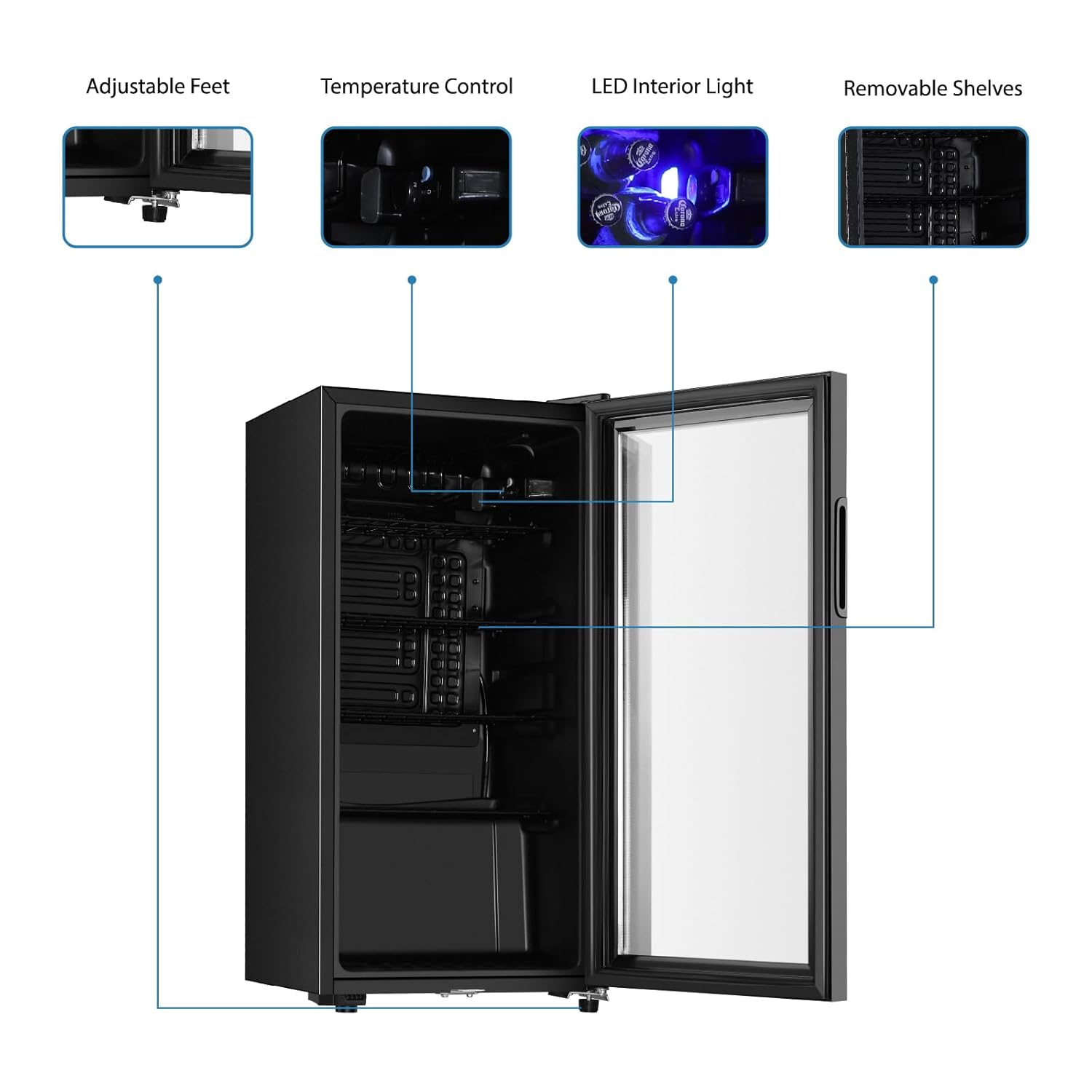 Beverage Refrigerator, 3.2 Cu. - Wine Beer Fridge incelemesi ve fiyatı