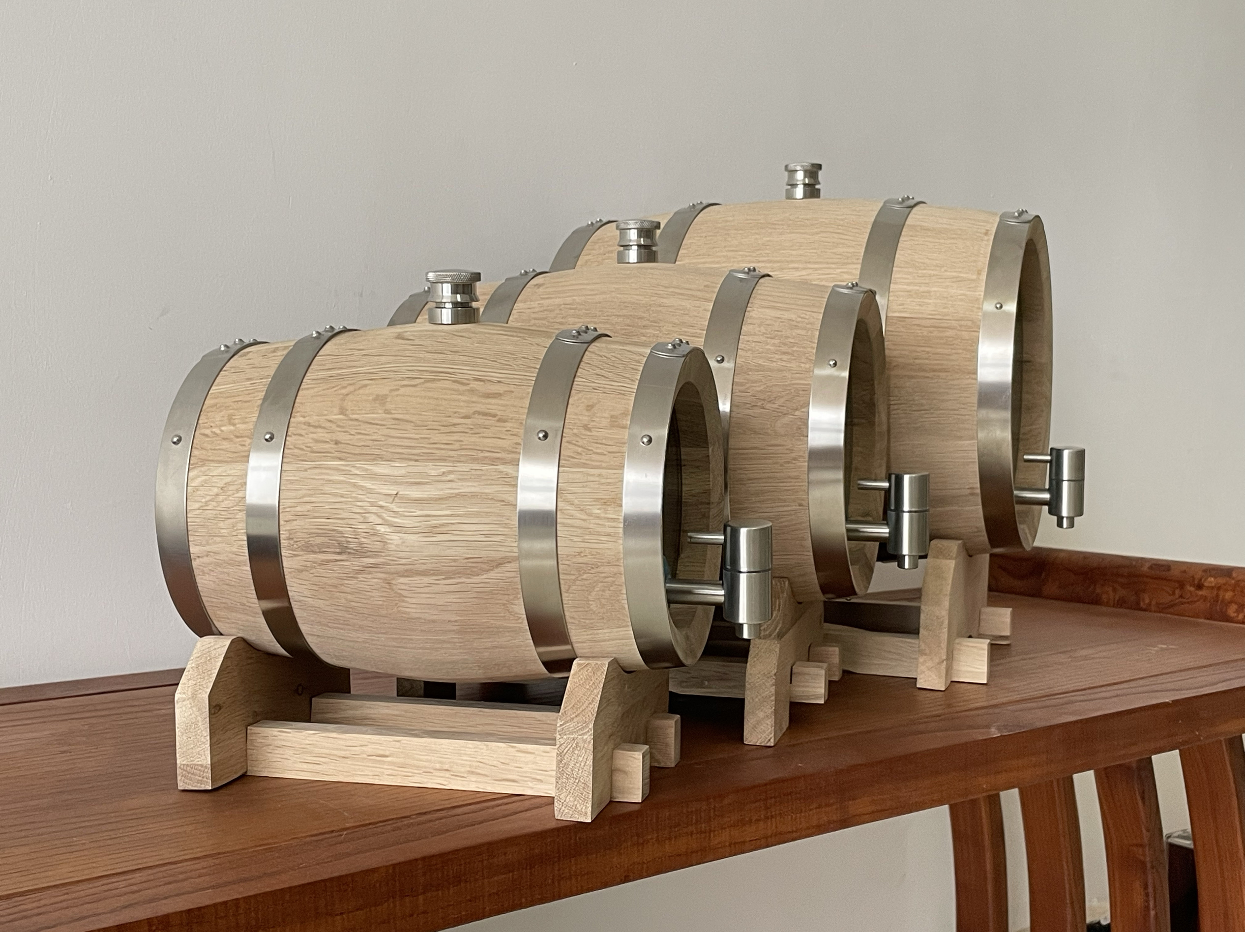 3L Double-sided Glass Wood Oak - Wine Draft Beer incelemesi ve fiyatı
