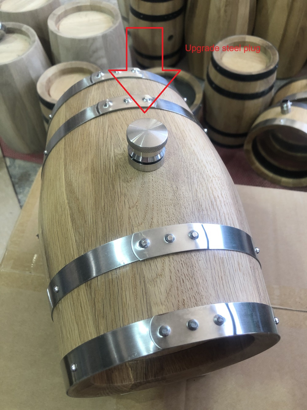 3L Double-sided Glass Wood Oak - Wine Draft Beer incelemesi ve fiyatı