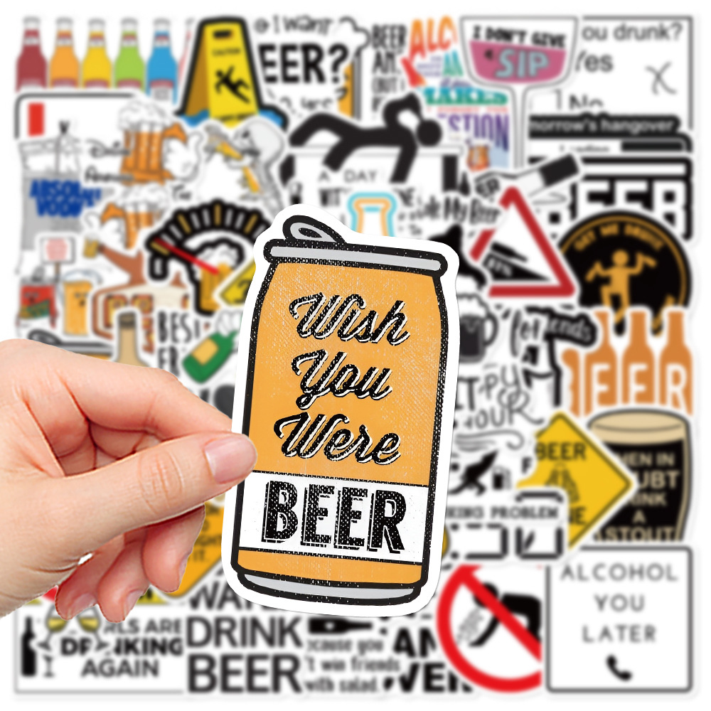 10/30/52PCS Funny Alcoholism V - Wine Beer Fridge incelemesi ve fiyatı