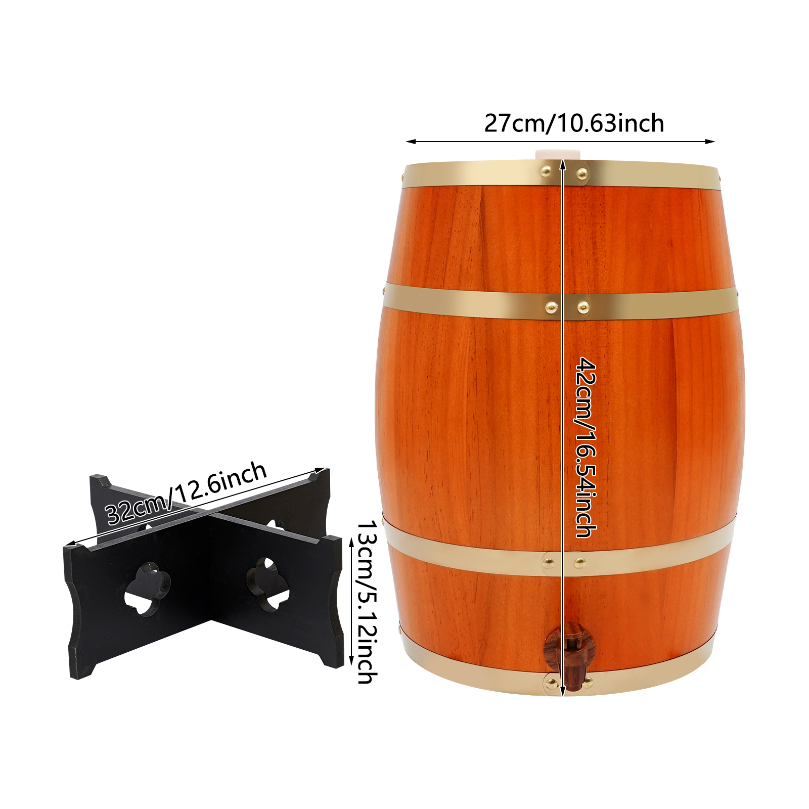 20L/5.28Gal Beige Wine Barrel, - Wine In Beer Store incelemesi ve fiyatı