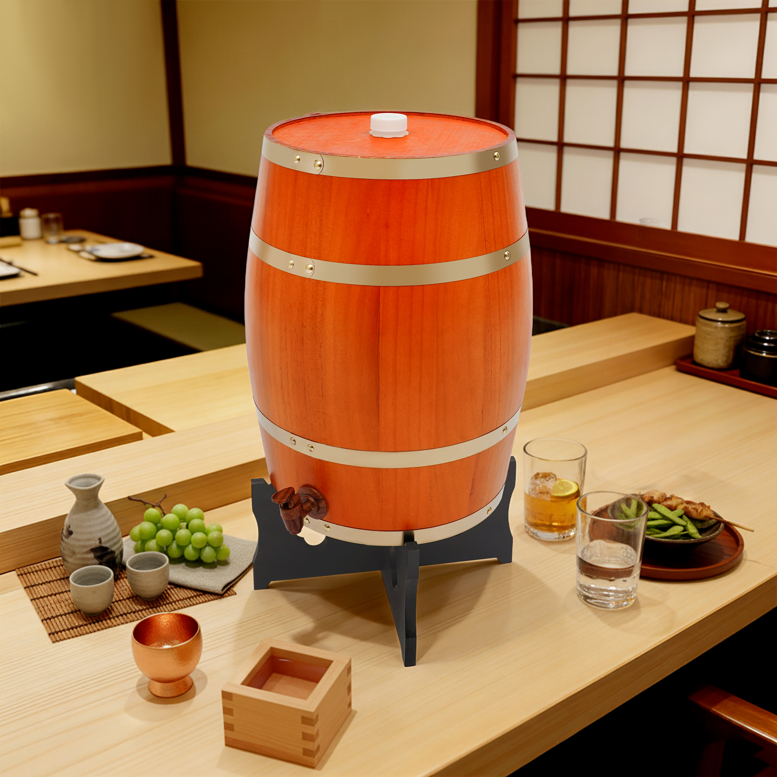20L/5.28Gal Beige Wine Barrel, - Wine In Beer Store incelemesi ve fiyatı