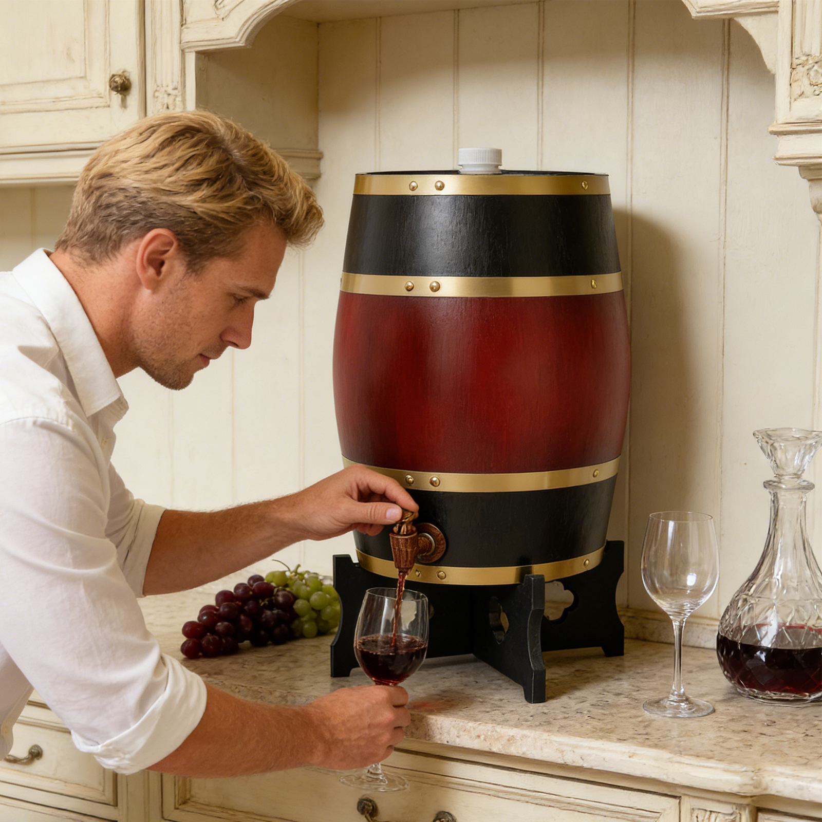 Wine Red Wine Barrel, 15L Wood - Wine In Beer Store incelemesi ve fiyatı