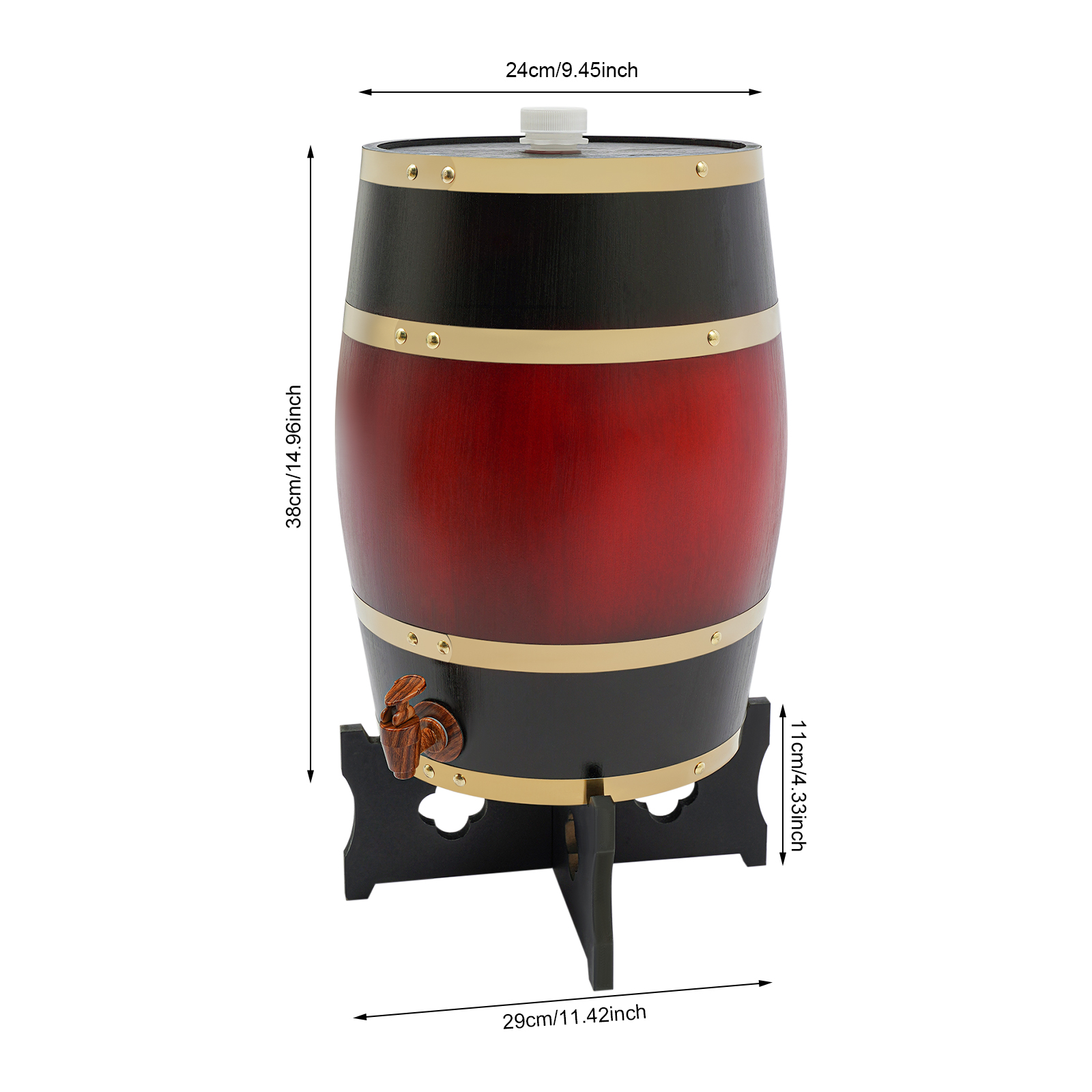 Wine Red Wine Barrel, 15L Wood - Wine In Beer Store incelemesi ve fiyatı
